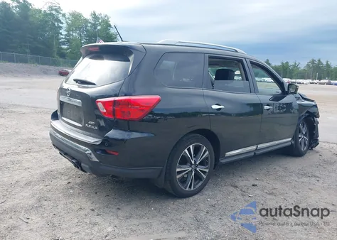 2018 Nissan Pathfinder Platinum из США, поврежденный, VIN 5N1DR2MM7JC607055
